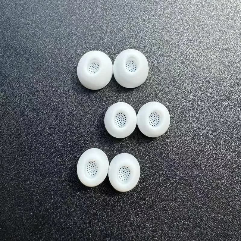 JNSA White Replacement Ear Tips for Galaxy Buds 3 Pro - Medium Size (3 Pairs) | Silicone Earbuds Upgrade thumbnail 7