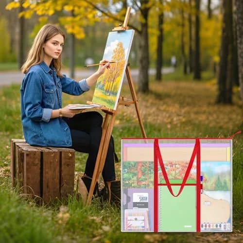 ZKOO Extra-Large Bulletin Board Poster Storage Bag 76 x 63.5 cm (30" x 25") | Protects Artwork & Documents thumbnail 6