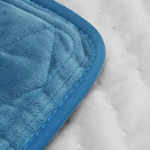 Deepsoon Weighted Blue Electric Heating Pad 24x12 Inch | Soothing Relief for Back, Neck, and Legs - main product image