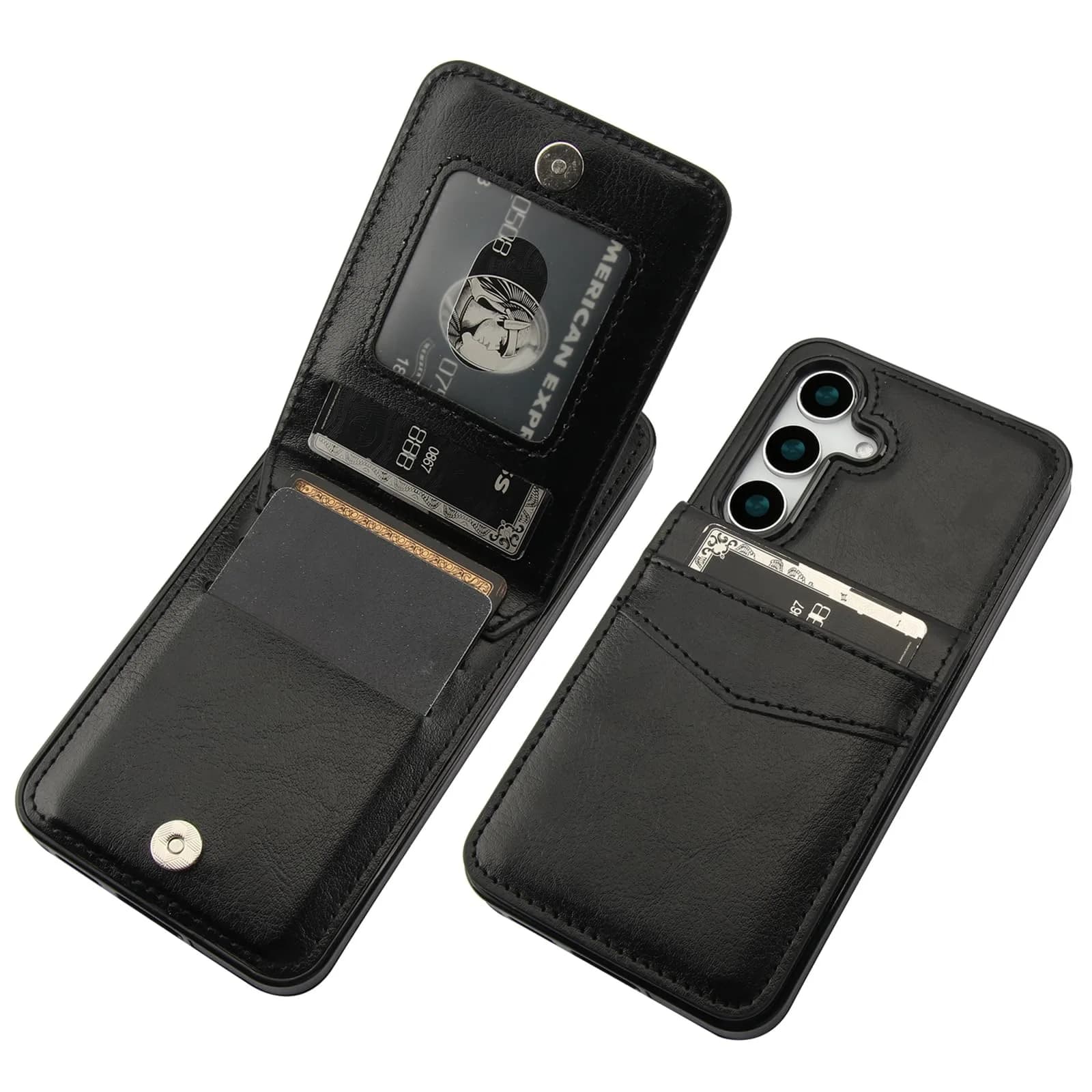 KIHUWEY Samsung Galaxy S25 Case Wallet 6.2" | Leather Flip with Card Slots & Kickstand