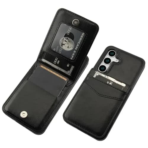 KIHUWEY Samsung Galaxy S25 Case Wallet 6.2" | Leather Flip with Card Slots & Kickstand thumbnail 1