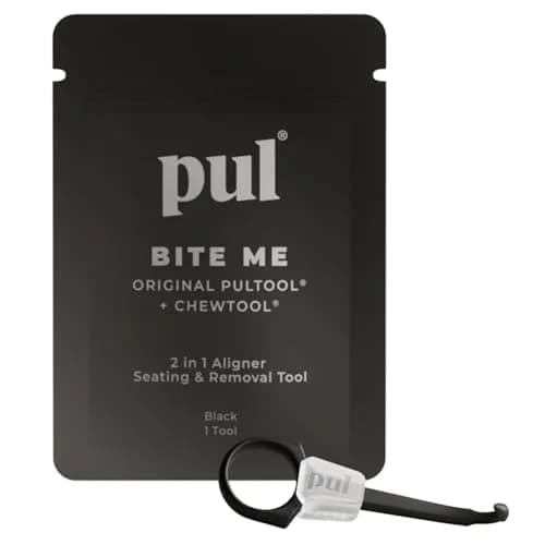 PUL 2-in-1 Aligner Removal Tool and Chewies Black | Patented Hygienic Orthodontic Accessory thumbnail 1