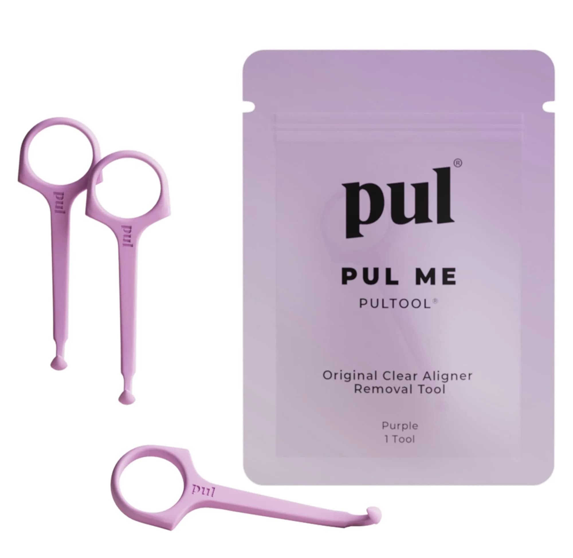 Pultool Purple 3-Pack Aligner Removal Tool | Hygienic & Easy Orthodontic Accessory - main product image