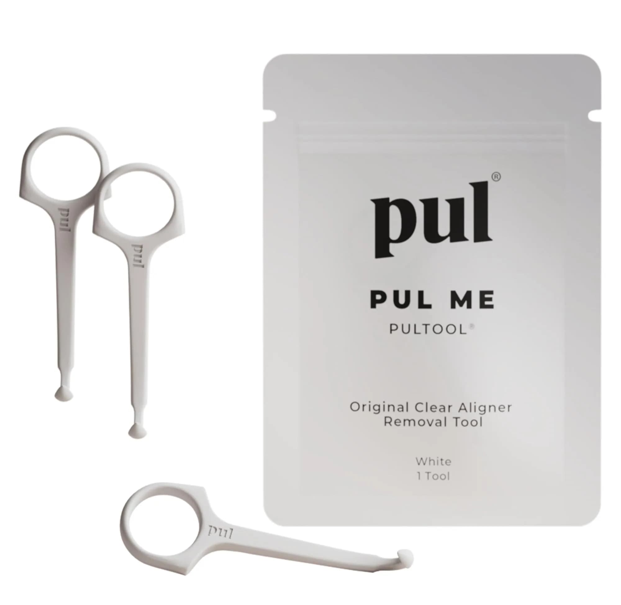 Pultool Aligner Removal Tool 3-Pack (White) | Hygienic & Easy Orthodontic Accessory - main product image