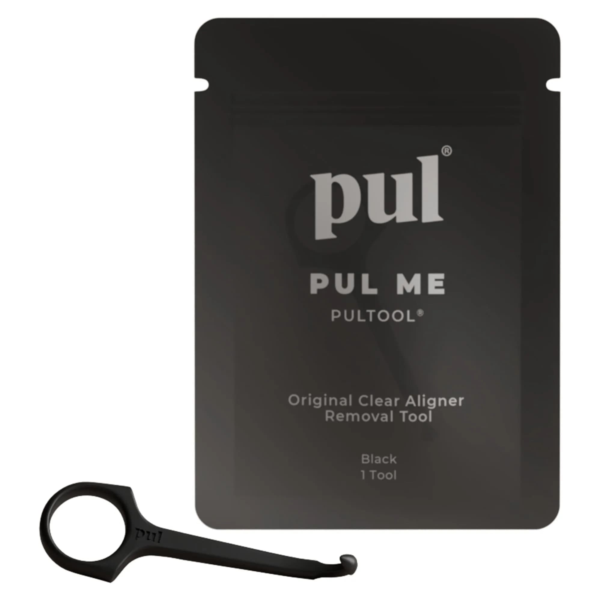 The Pultool Aligner Removal Tool Black | Hygienic & Easy Removal for Clear Aligners & Retainers - main product image