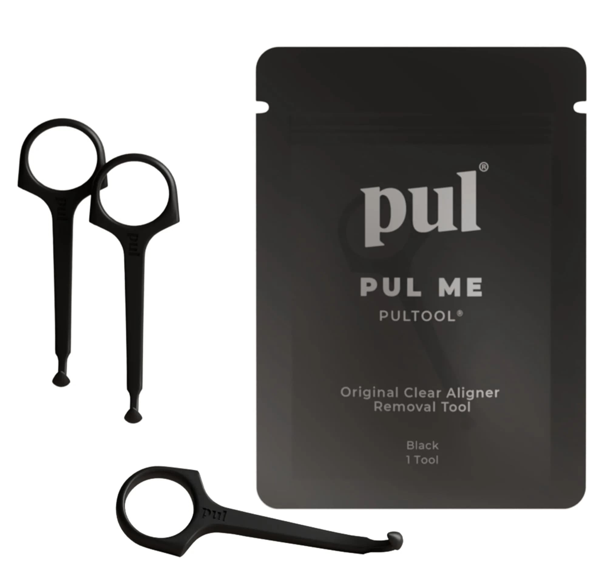 Pultool Aligner Removal Tool 3-Pack (Black) | Easy Orthodontic Accessory - main product image
