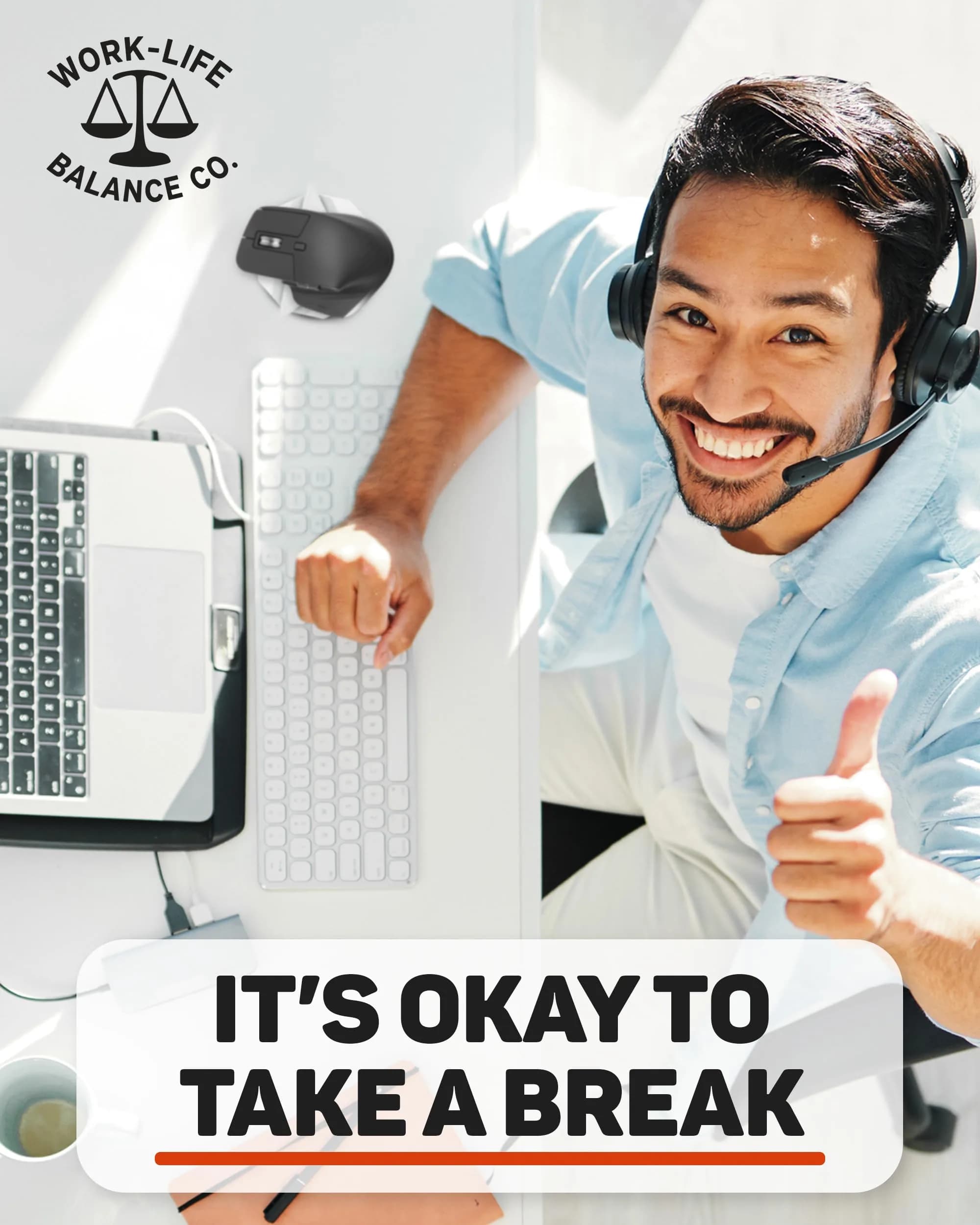 Work-Life Balance Corporation Mechanical Mouse Jiggler, White Star | Keeps PC Active - view 7