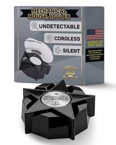 Work-Life Balance Corporation Mechanical Mouse Jiggler | No USB, Cordless, Silent Undetectable Mouse Mover thumbnail 1