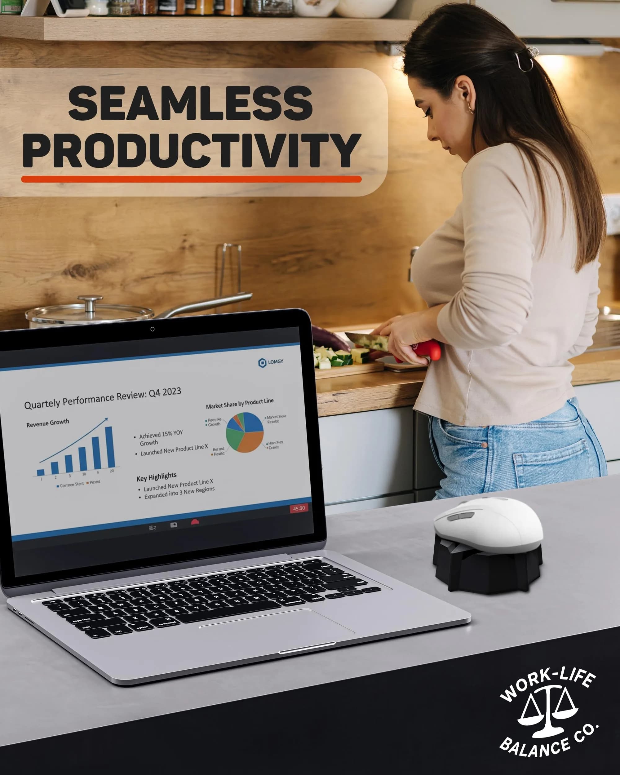 Work-Life Balance Corporation Mechanical Mouse Jiggler | No USB, Cordless, Silent Undetectable Mouse Mover - view 6