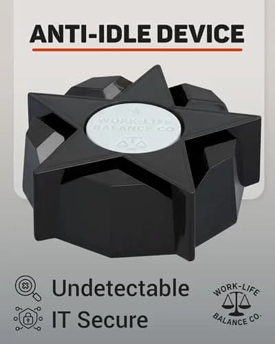 Work-Life Balance Corporation Mechanical Mouse Jiggler | No USB, Cordless, Silent Undetectable Mouse Mover thumbnail 3