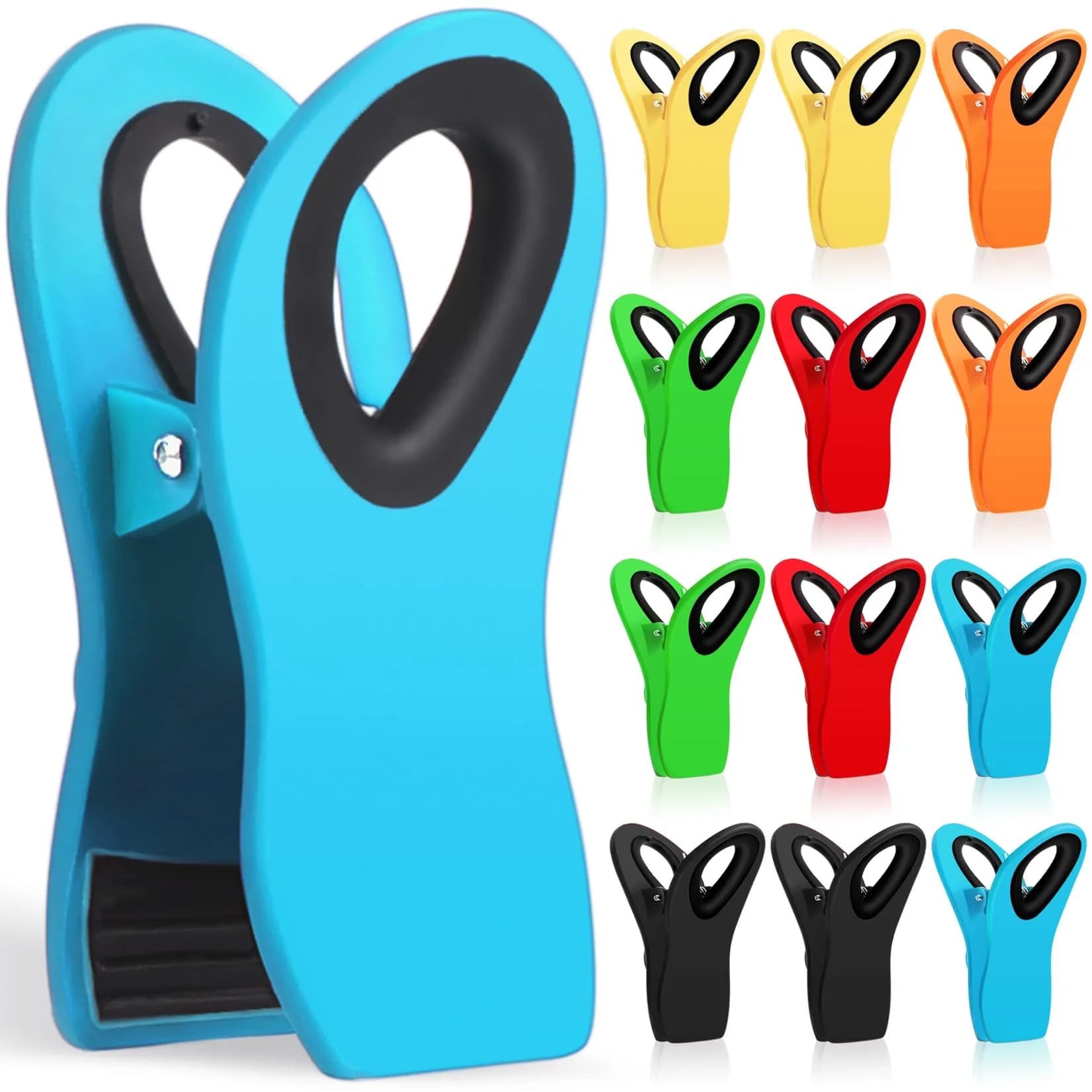 Jetmore 20 Pack Chip Clips with Magnetic Back, Multipurpose Food Clip for Snack Bags, Kitchen, Office Paper Clamps - main product image