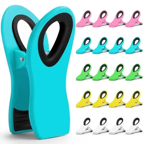 Jetmore 20 Pack Chip Clips | Magnetic Food Bag Clips for Kitchen & Office thumbnail 1