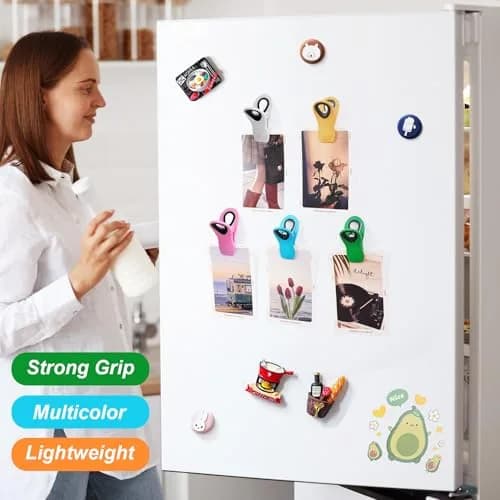 Jetmore 20 Pack Chip Clips | Magnetic Food Bag Clips for Kitchen & Office thumbnail 2