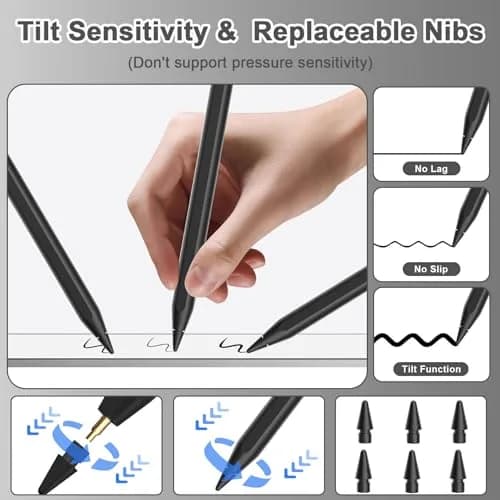 Peaboni Stylus Pen for iPad 2018-2026 | Magnetic & USB-C Fast Charge, 8hr Drawing thumbnail 5