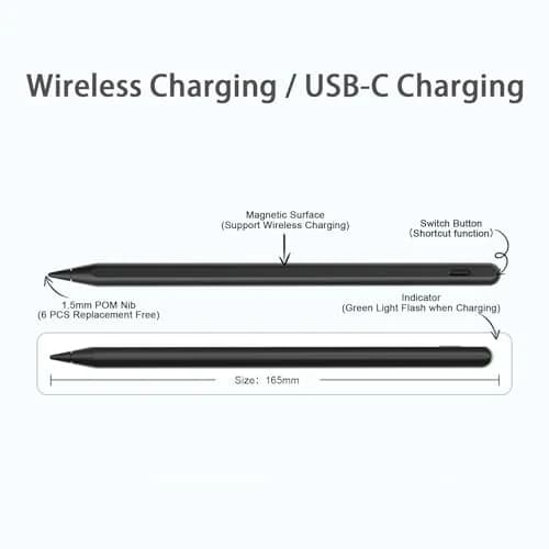 Peaboni Stylus Pen for iPad 2018-2026 | Magnetic & USB-C Fast Charge, 8hr Drawing thumbnail 9