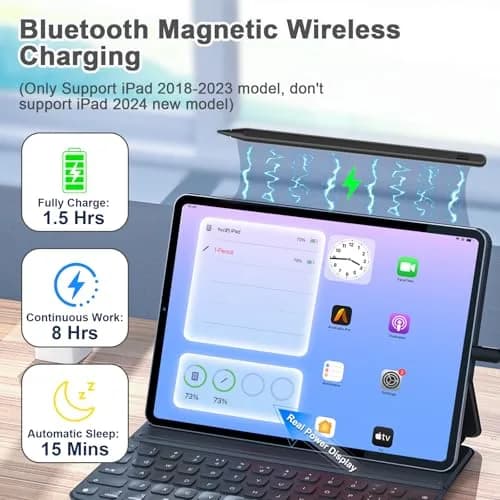 Peaboni Stylus Pen for iPad 2018-2026 | Magnetic & USB-C Fast Charge, 8hr Drawing thumbnail 3