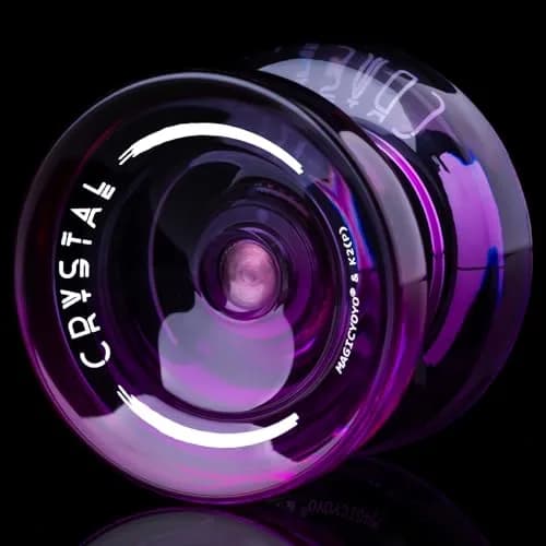 MAGICYOYO K2 Crystal Professional Responsive Yoyo for Kids (Black Purple) | Dual Purpose Yo-Yo for String Tricks thumbnail 7