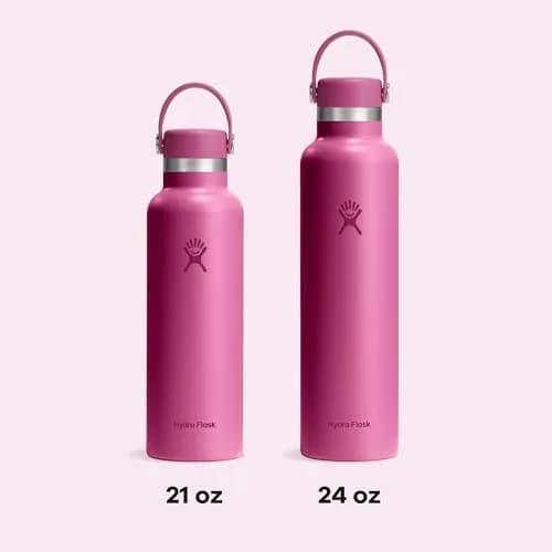 Hydro Flask Water Bottle - Insulated Stainless Steel - Non Spill, Leakproof in 24 Oz Reef Pink thumbnail 9