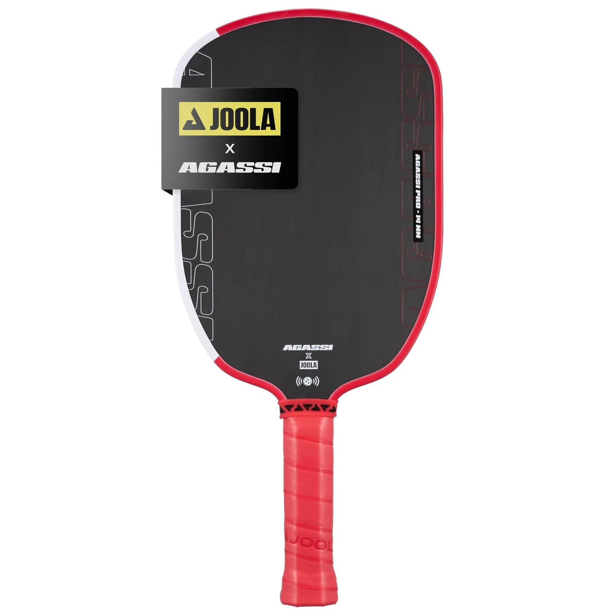 JOOLA Agassi PRO IV 14mm Pickleball Paddle | Extended Sweet Spot, Carbon Fiber Surface, USAP Approved