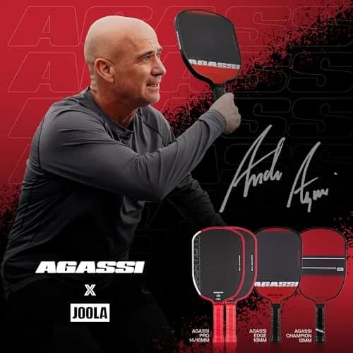 JOOLA Agassi PRO IV 14mm Pickleball Paddle | Extended Sweet Spot, Carbon Fiber Surface, USAP Approved thumbnail 7