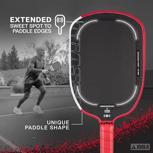 JOOLA Agassi PRO IV 14mm Pickleball Paddle | Extended Sweet Spot, Carbon Fiber Surface, USAP Approved thumbnail 3