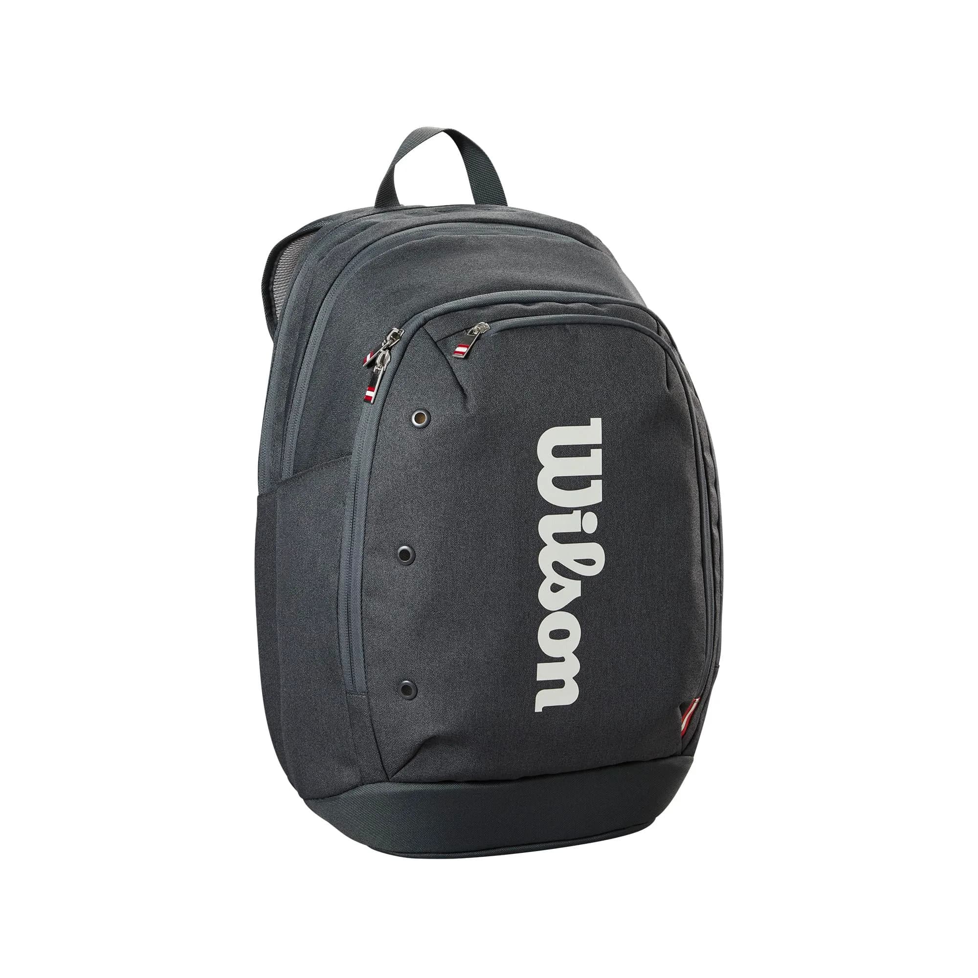 WILSON 2025 Tour Tennis Backpack - Black/White, Holds up to 2 Rackets | 30.5cm (12in) x 44.5cm (17.5in)