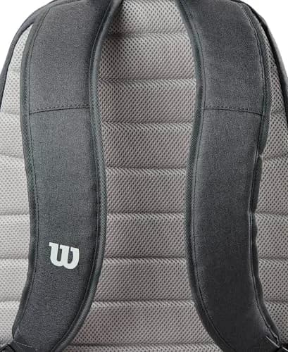 WILSON 2025 Tour Tennis Backpack - Black/White, Holds up to 2 Rackets | 30.5cm (12in) x 44.5cm (17.5in) thumbnail 4
