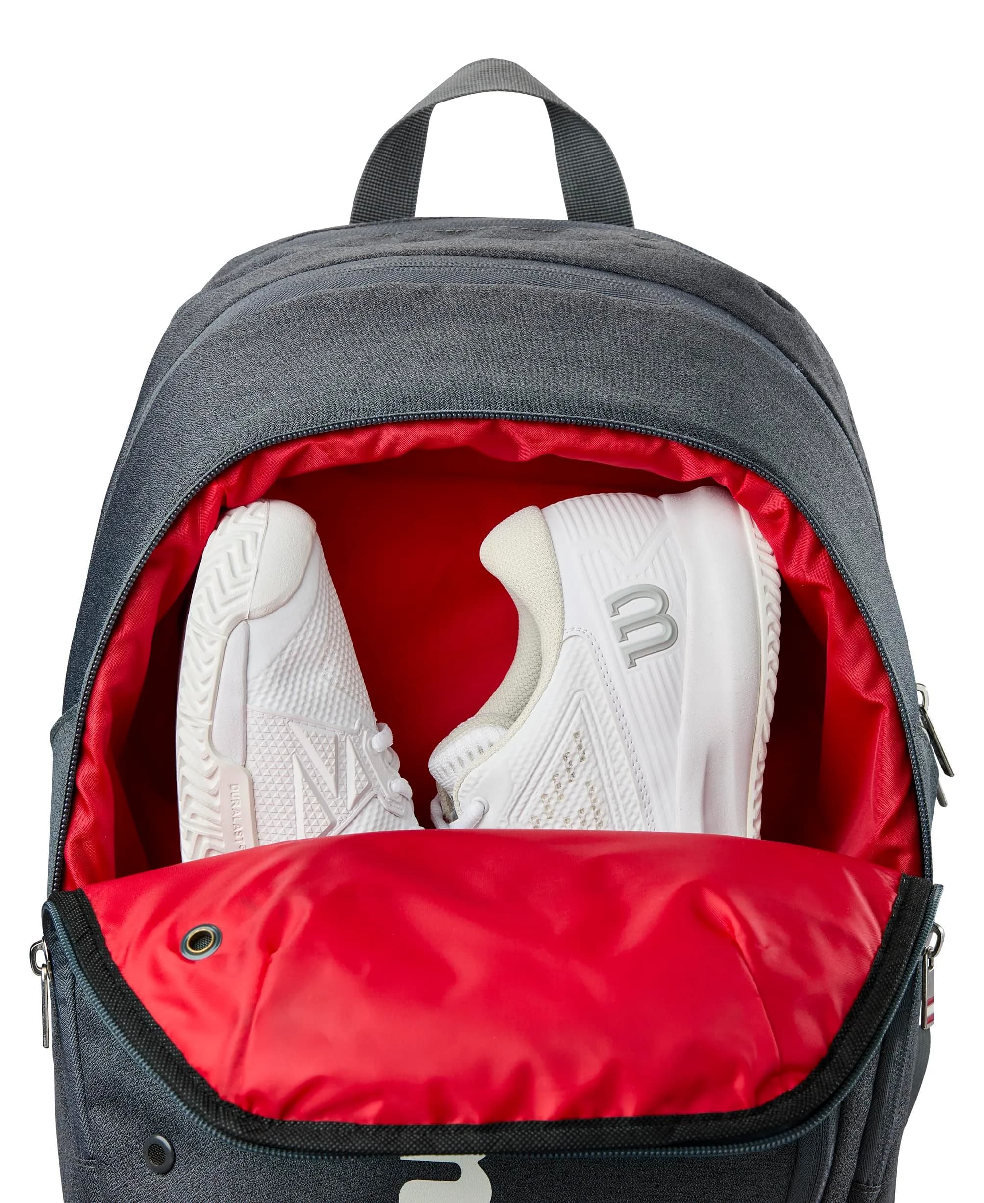 WILSON 2025 Tour Tennis Backpack - Black/White, Holds up to 2 Rackets | 30.5cm (12in) x 44.5cm (17.5in) - view 3