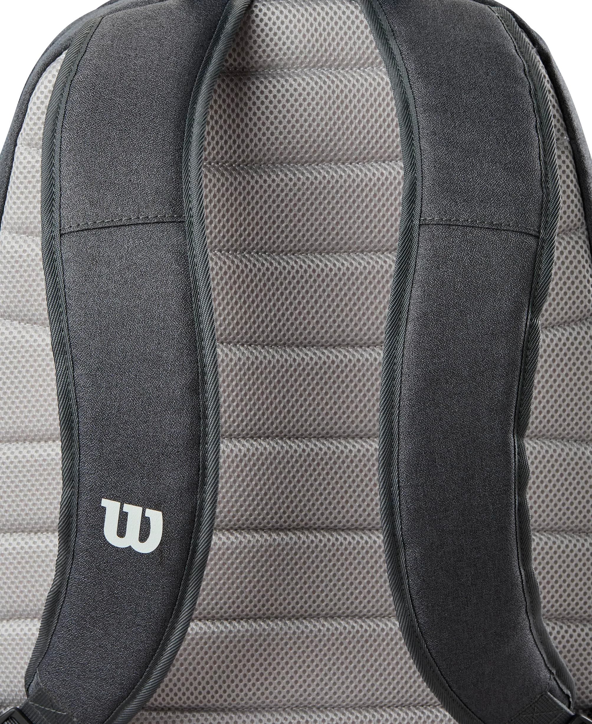 WILSON 2025 Tour Tennis Backpack - Black/White, Holds up to 2 Rackets | 30.5cm (12in) x 44.5cm (17.5in) - view 4