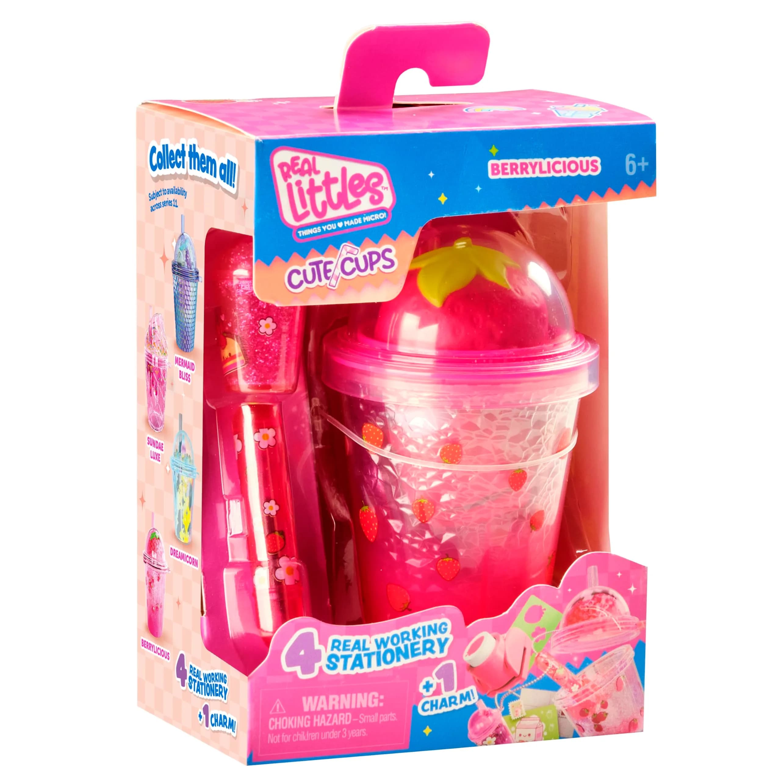 REAL LITTLES Liquid Charms Micro Backpack with Stationery Surprises | 1 Micro Backpack, Multicolor — 4 Cups thumbnail 2
