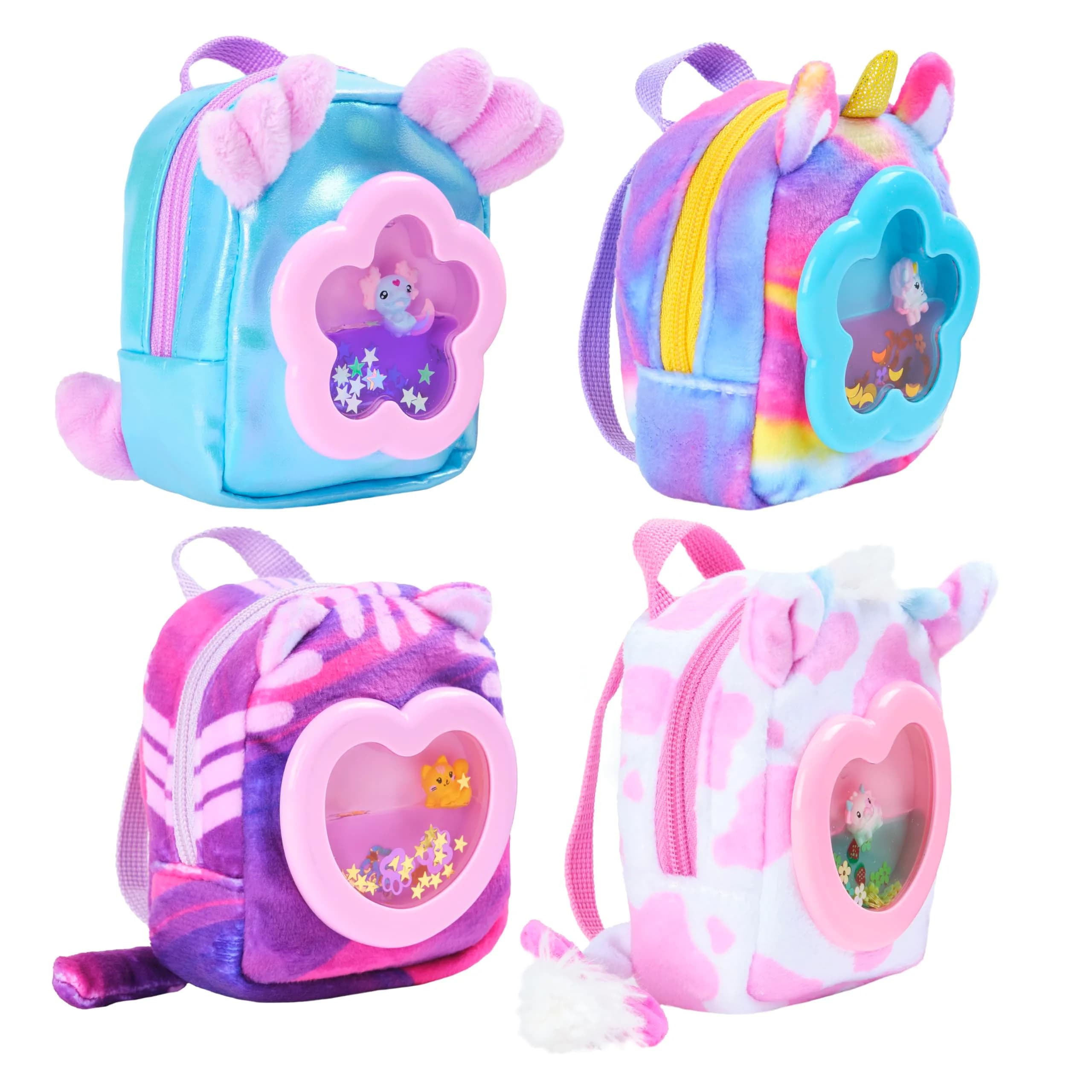 REAL LITTLES Liquid Charms Micro Backpack with Stationery Surprises | 1 Micro Backpack, Multicolor - main product image