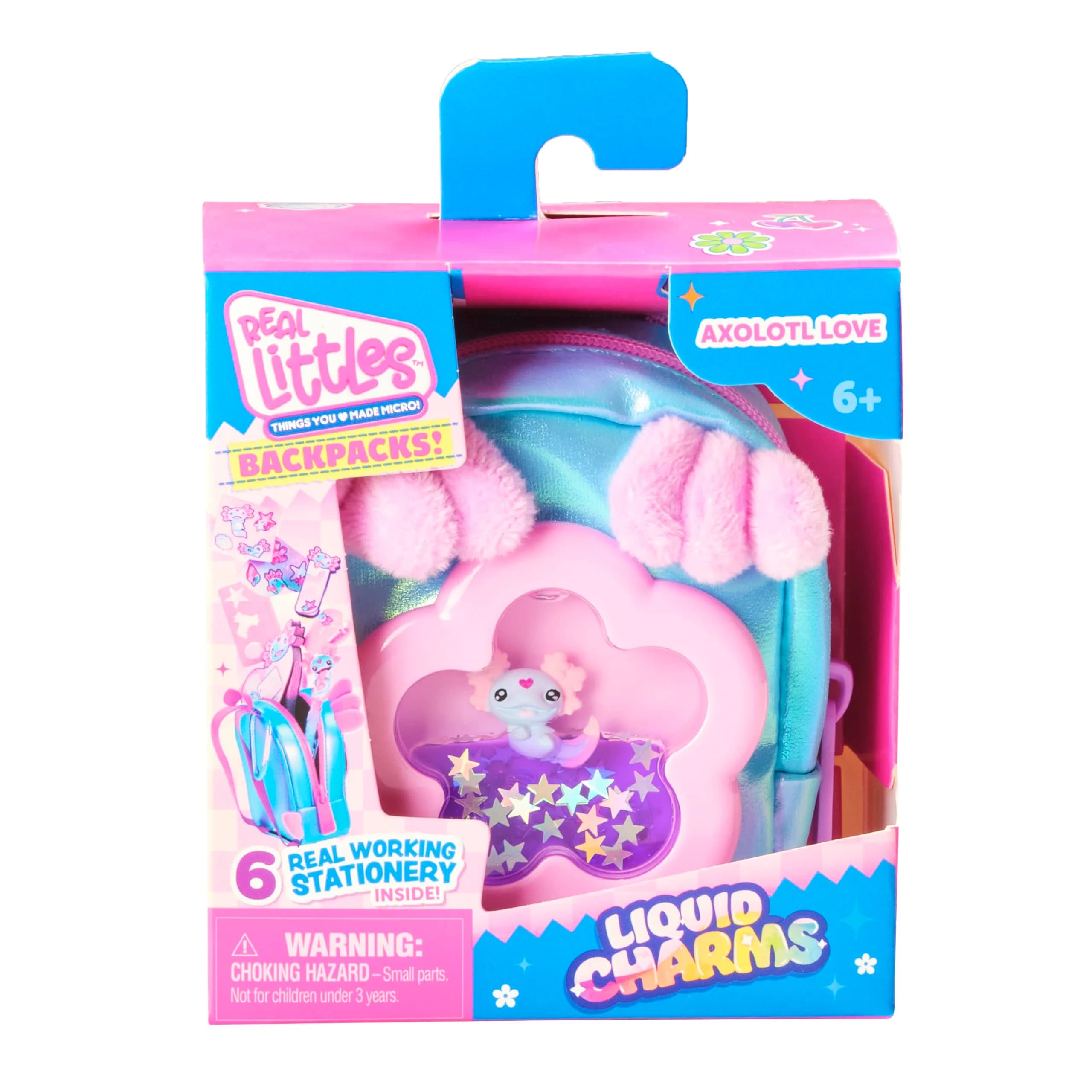 REAL LITTLES Liquid Charms Micro Backpack with Stationery Surprises | 1 Micro Backpack, Multicolor - view 2
