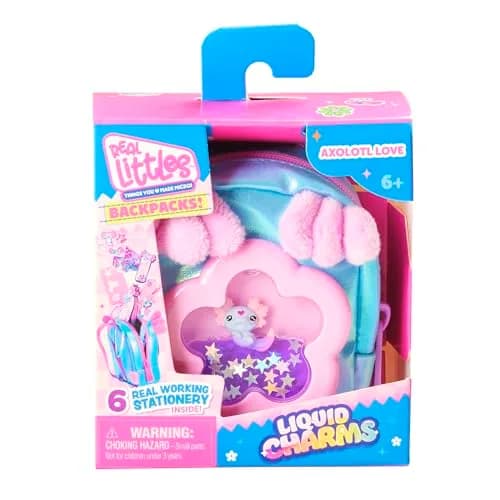 REAL LITTLES Liquid Charms Micro Backpack with Stationery Surprises | 1 Micro Backpack, Multicolor thumbnail 2