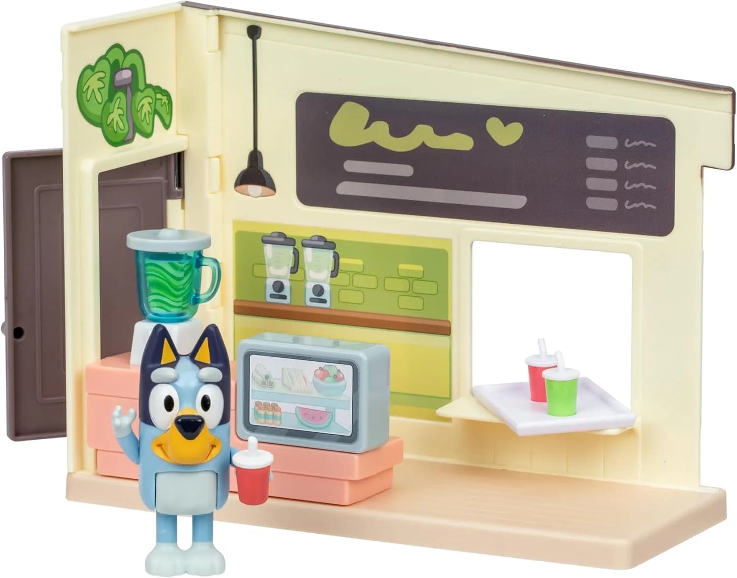 Bluey Juice Bar Toy Playset with Articulated Bluey Figure | Educational Pretend Play for Kids 3-5 - main product image