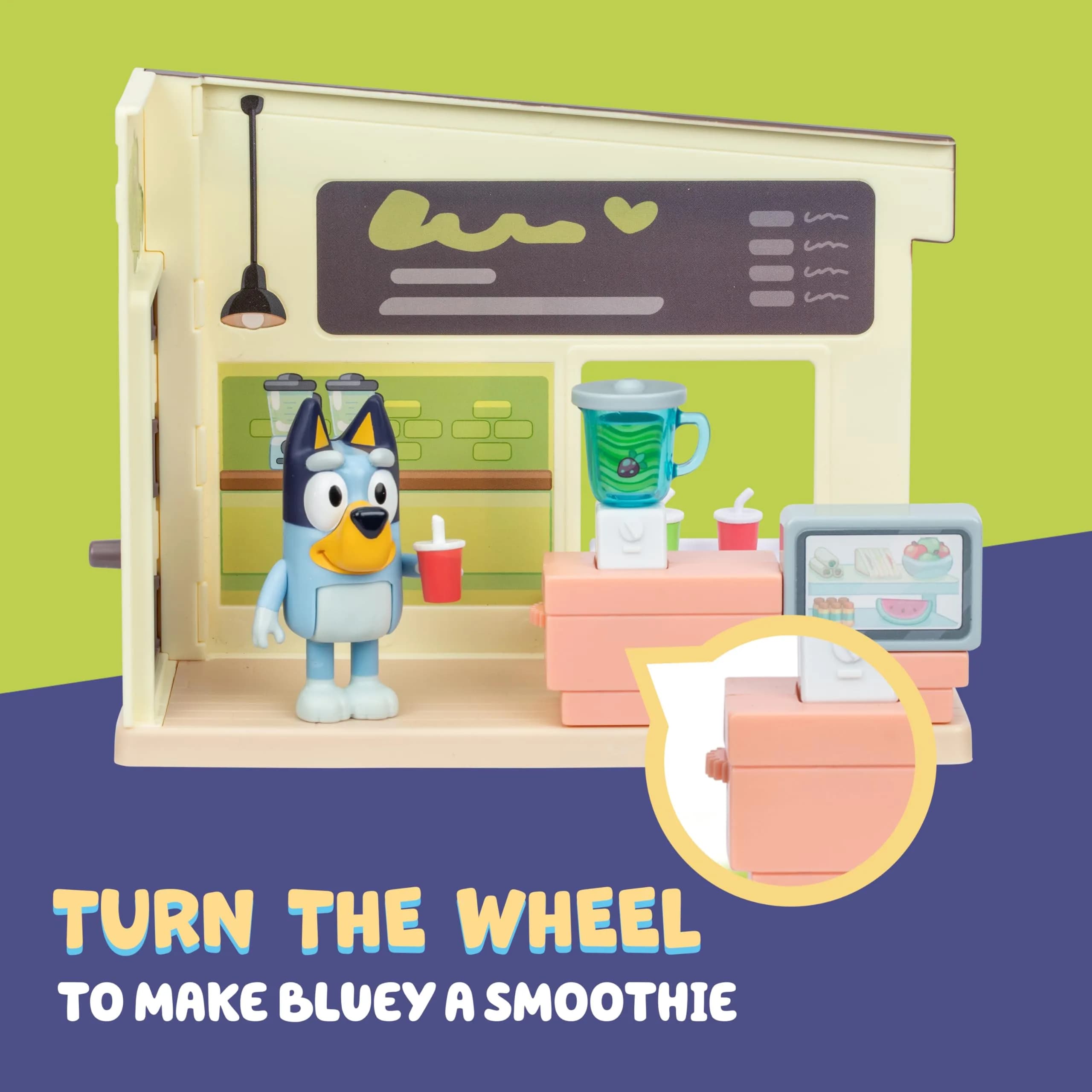 Bluey Juice Bar Toy Playset with Articulated Bluey Figure | Educational Pretend Play for Kids 3-5 - view 5