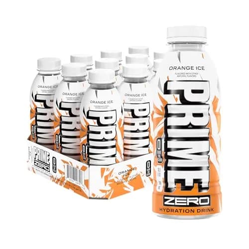 PRIME HYDRATION ZERO ORANGE ICE 16.9 Fl Oz | Sugar-Free Electrolyte Sports Drink for Active Lifestyle thumbnail 1
