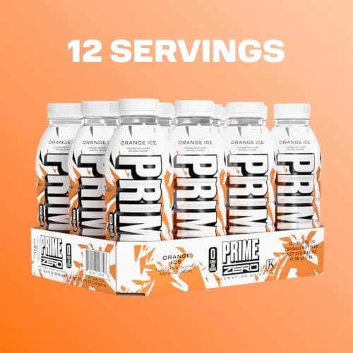 PRIME HYDRATION ZERO ORANGE ICE 16.9 Fl Oz | Sugar-Free Electrolyte Sports Drink for Active Lifestyle thumbnail 5