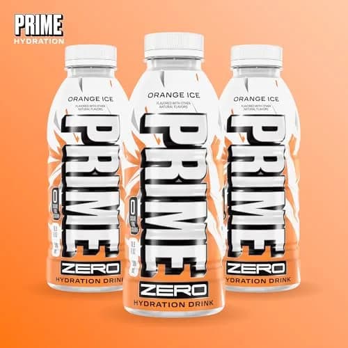 PRIME HYDRATION ZERO ORANGE ICE 16.9 Fl Oz | Sugar-Free Electrolyte Sports Drink for Active Lifestyle thumbnail 7