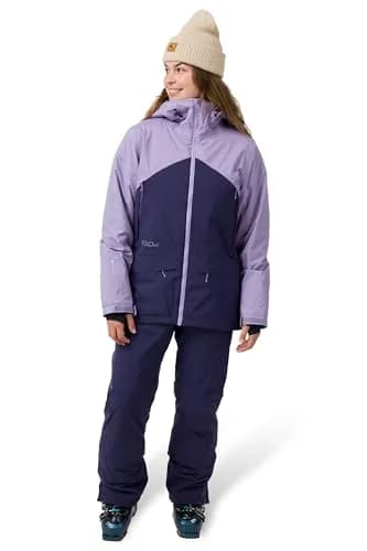 Flylow Women's Sarah Insulated Waterproof Ski Jacket - Aurora/Currant - M | All-Mountain Waterproof & Insulated thumbnail 2