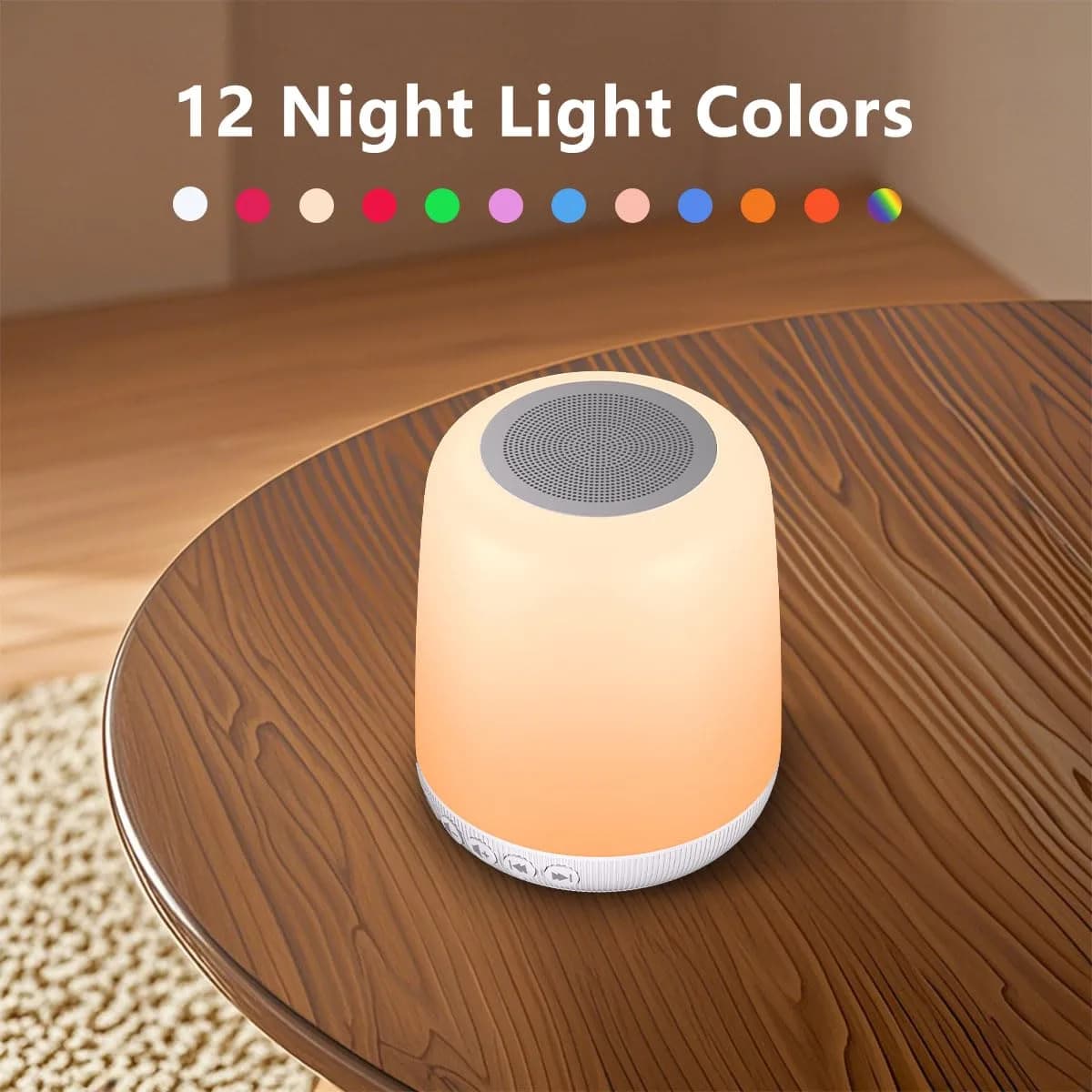 Easysleep Milky White Noise Machine with 25 Sounds & 12 Color Night Lights - view 3