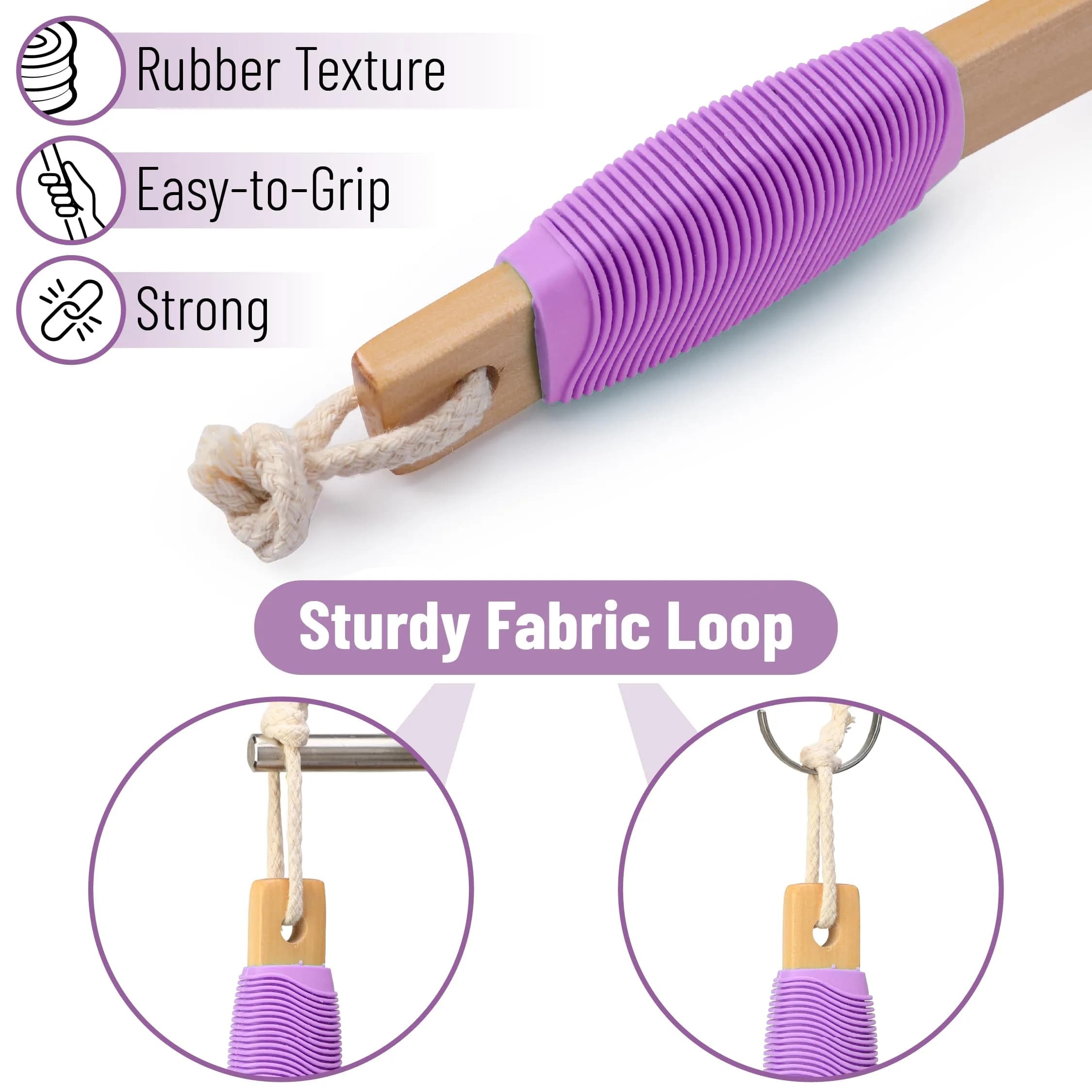 Slick Solutions Purple Lotion Applicator 44 cm (17 Inch) | Certified Organic Foam Pad - view 5