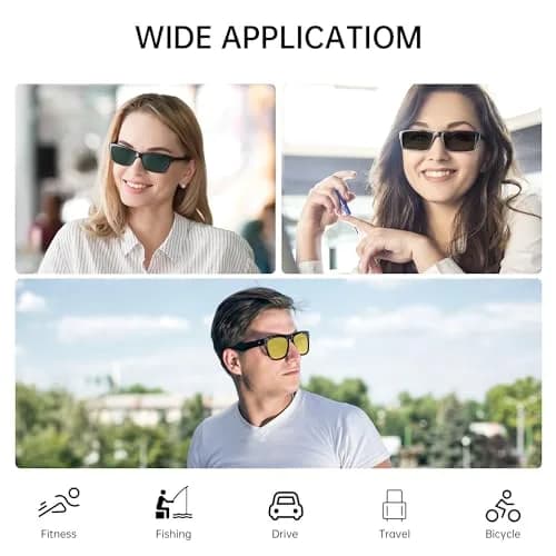 HIBLOKS Polarized Clip-on for Ray-Ban Meta Wayfarer RW4008/RW4012 Large 53-22 (2-Pack, Black+Green Matte Frame) | Perfect Fit for Smart Glasses thumbnail 6