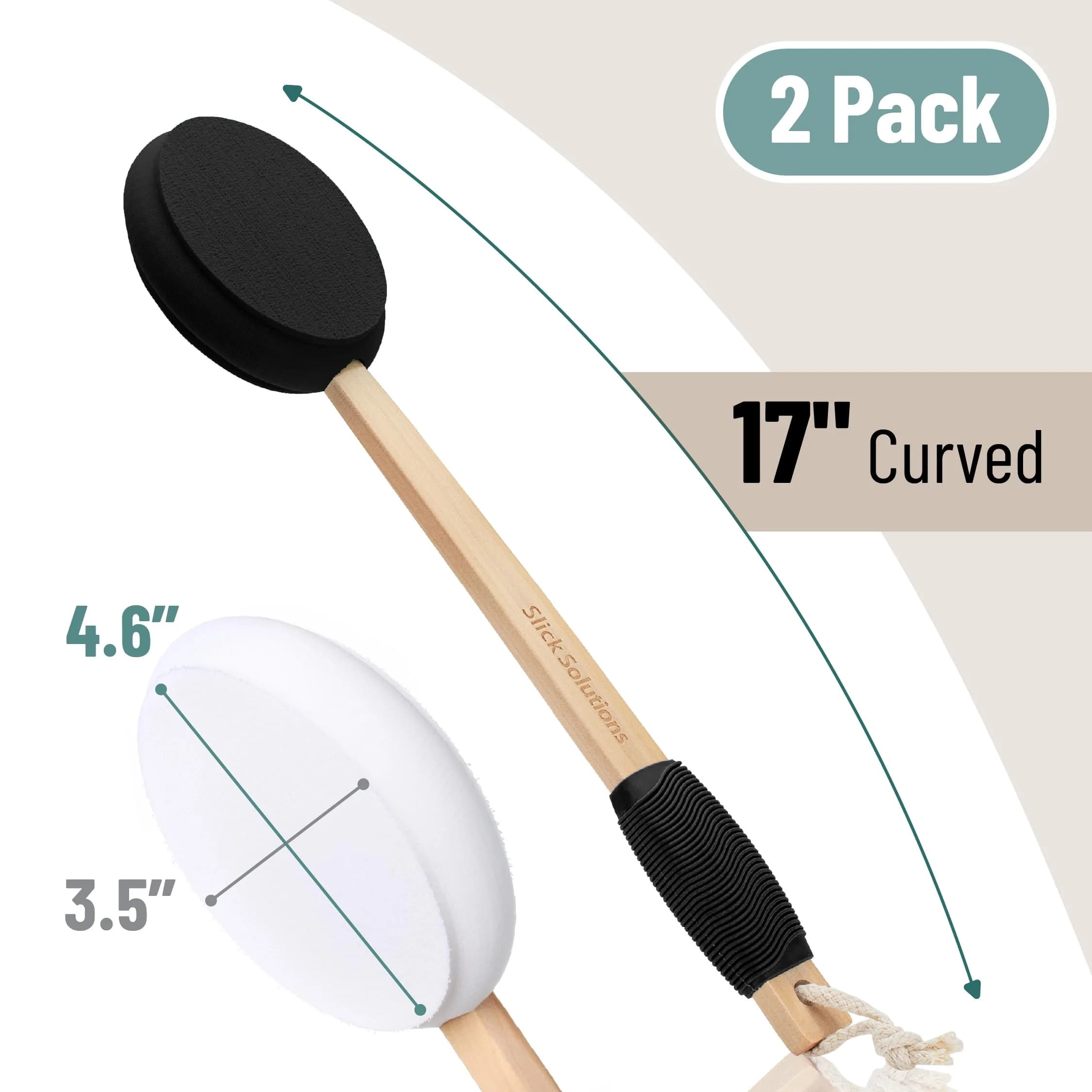 Slick Solutions 17 Inch Lotion Applicator - 2 Pack in Black and White for Easy Back & Body Reach - view 2