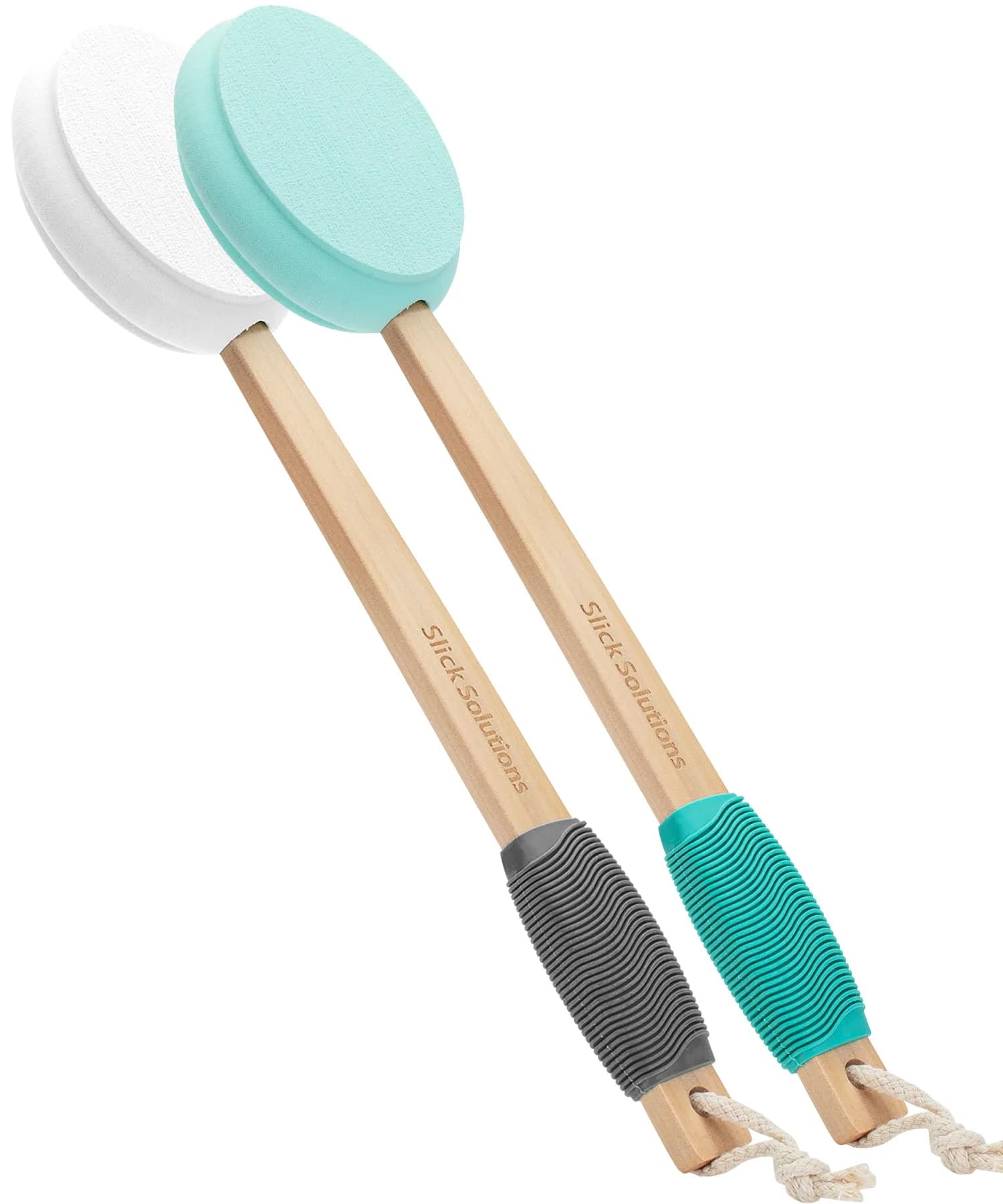Slick Solutions 17 Inch Lotion Applicator - White and Blue 2 Pack | Reach Your Back Easily - main product image