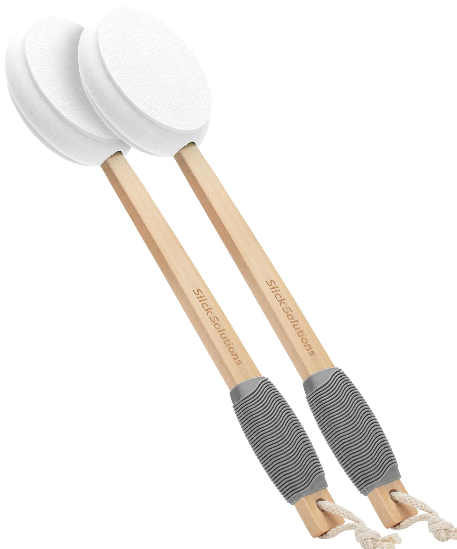 Slick Solutions 17 inch Lotion Applicator with Grey Grip - 2 Pack | Easy Reach for Back & Body - main product image