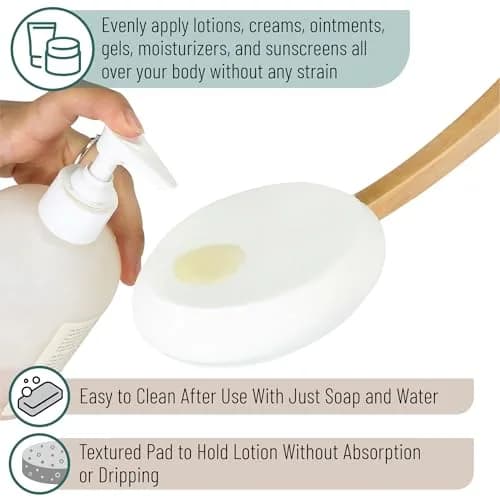 Slick Solutions 17 inch Lotion Applicator with Grey Grip - 2 Pack | Easy Reach for Back & Body thumbnail 4