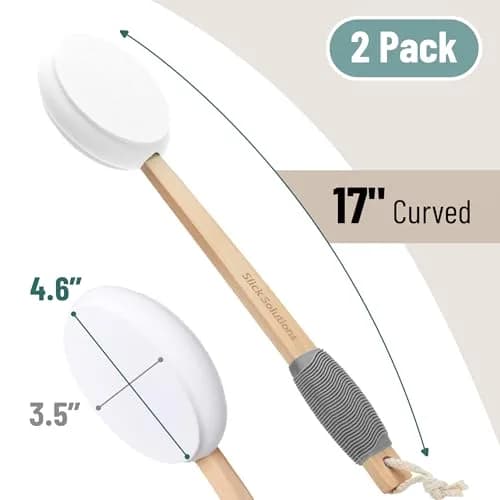 Slick Solutions 17 inch Lotion Applicator with Grey Grip - 2 Pack | Easy Reach for Back & Body thumbnail 2