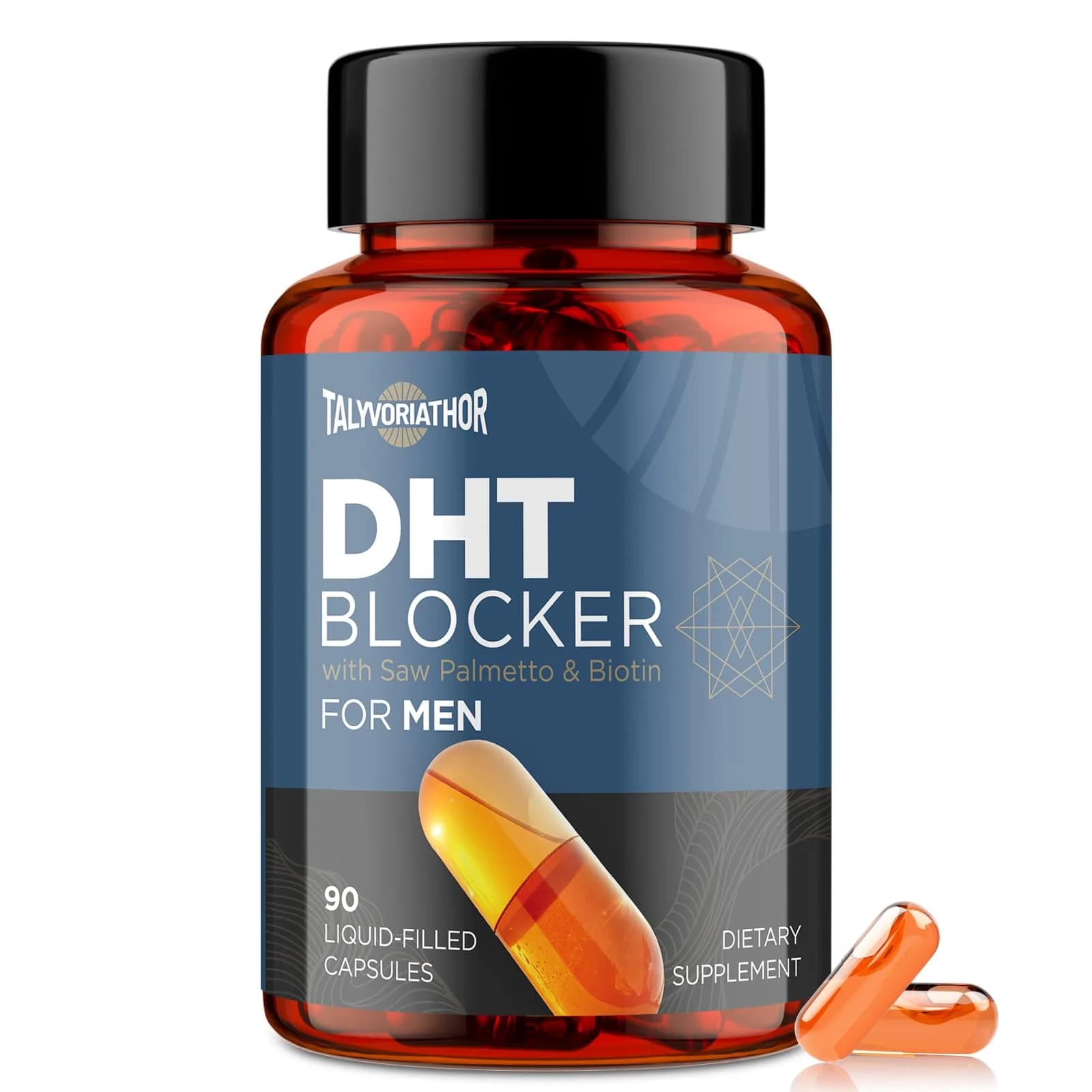 Talyvoriathor DHT Blocker for Men 90 Capsules | Hair Growth & Thicker Hair Support