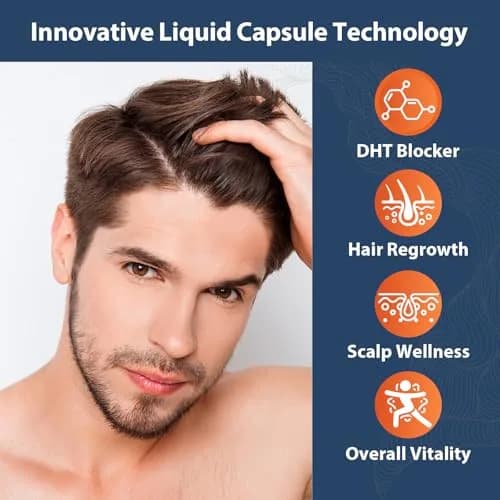 Talyvoriathor DHT Blocker for Men 90 Capsules | Hair Growth & Thicker Hair Support thumbnail 3