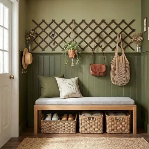 Tilinyan & one Expandable Garden Trellis 2 PCS, 229 cm (90") x 94 cm (37") | Rustic Wood Lattice Fence for Climbing Plants thumbnail 6